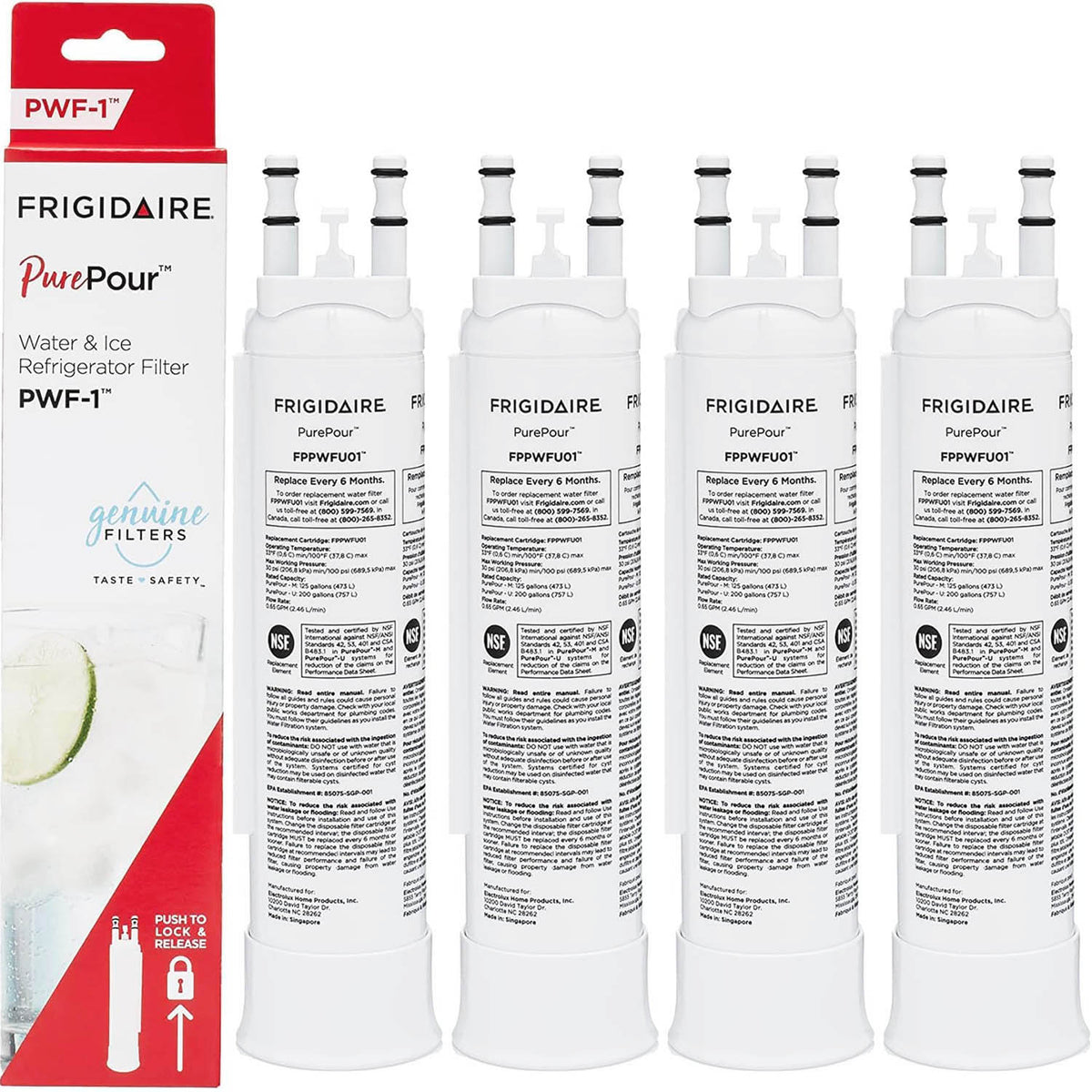 Frigidaire FPPWFU01 PurePour PWF-1 Refrigerator Water Filter
